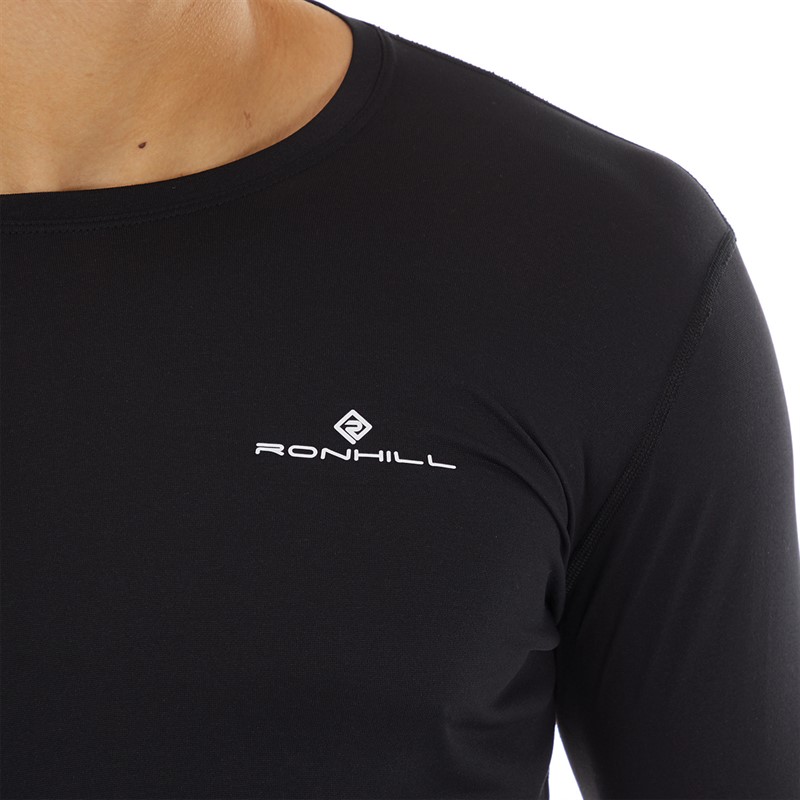 Ron Hill Mens Core Long Sleeve Running Top Black
