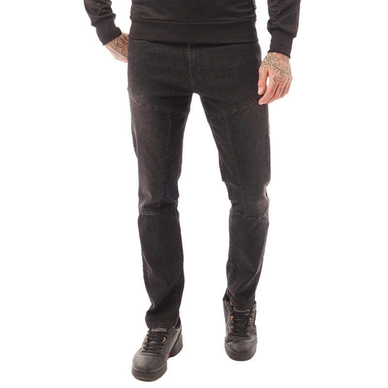 slim fit stretch jeans mens black