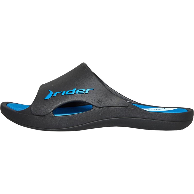 rider Mens Bay Slides Black/Blue