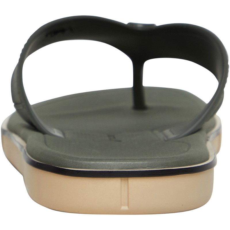 rider Mens Spin Flip Flops Khaki