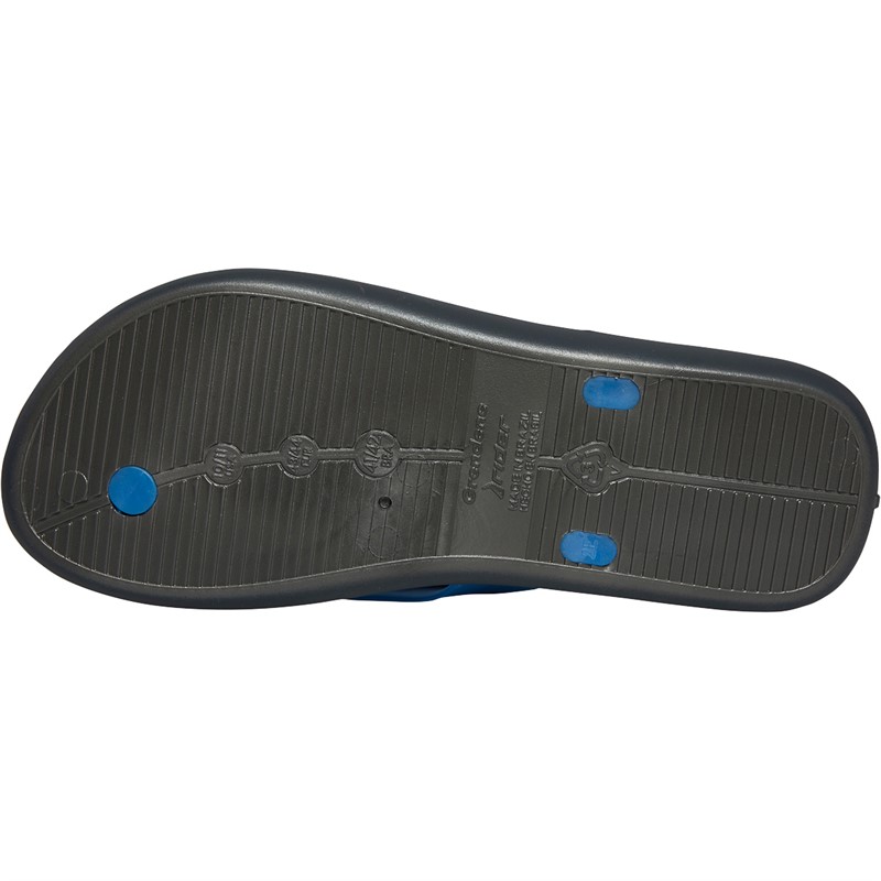 rider Mens Strike Basic Flip Flops Blue/Black