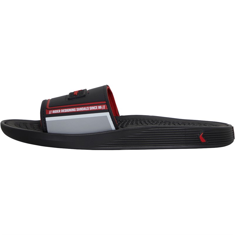 rider Mens Pump Sliders Black/Black