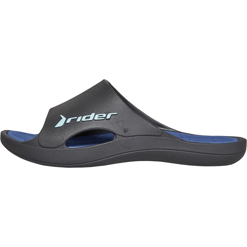 rider Mens Bay 23 Slides Black/Blue