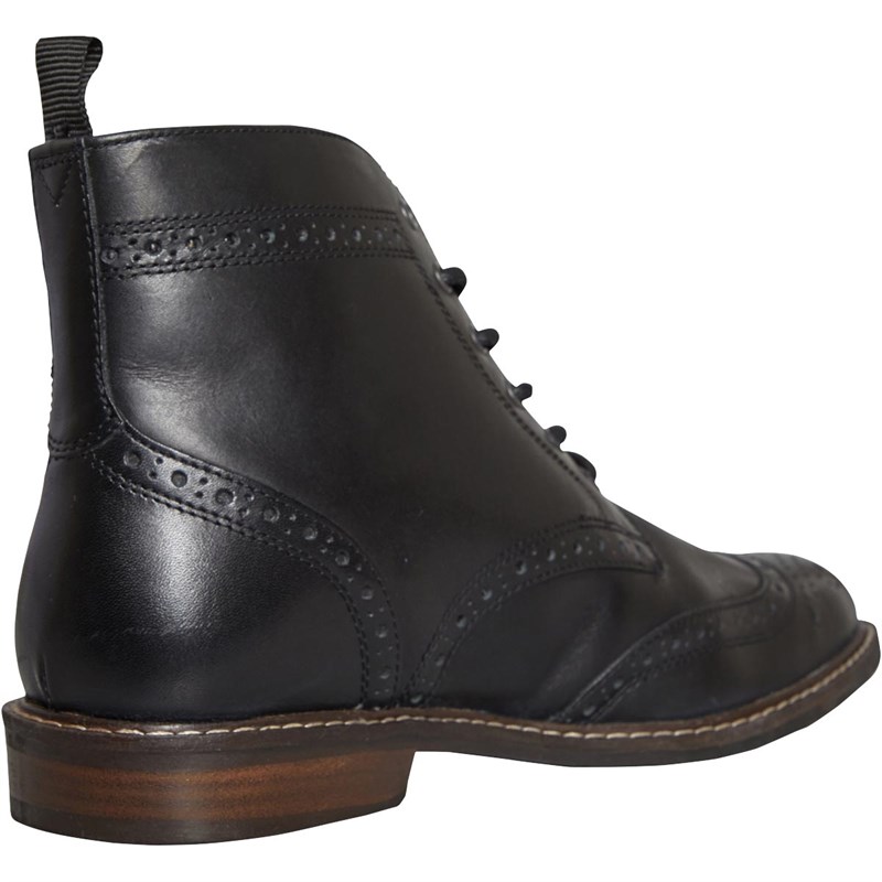 REDTAPE Mens Askham Brogue Boots Black