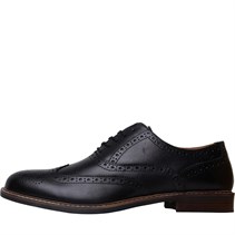 REDTAPE Mens Cardew Brogue Shoes Black