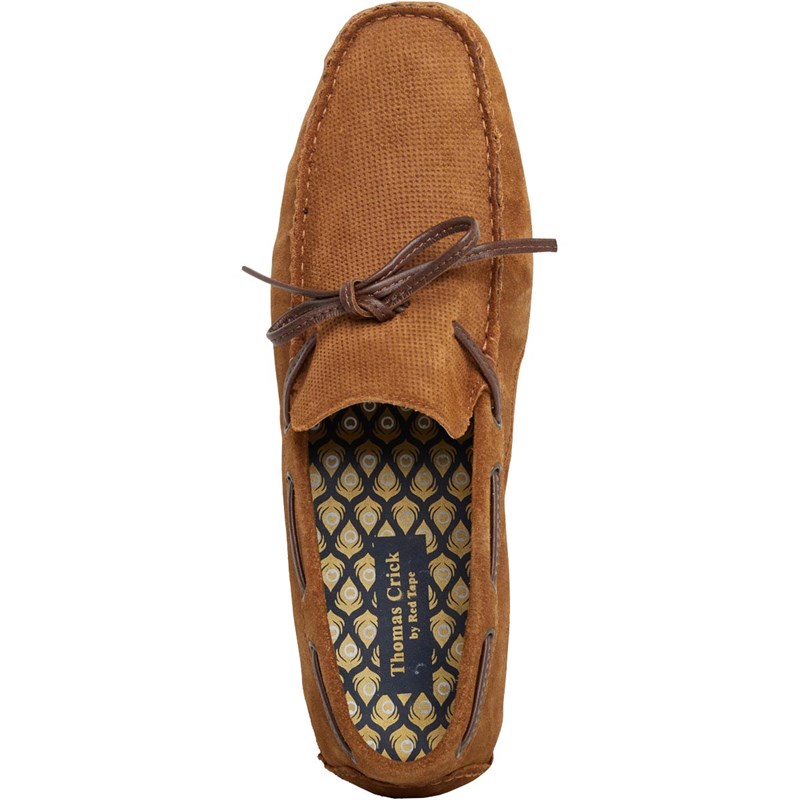 Thomas Crick By REDTAPE Mens Maddox Driving Mocc Shoes Tan