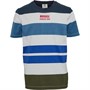 Russell Athletic T-Shirts Multi Stripe Garçon Bleu Multicolore