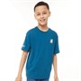 Russell Athletic Boys Badge T-Shirt Moroccan Blue