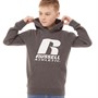 Russell Athletic Sweats à Capuche Logo Garçon Anthracite Gris