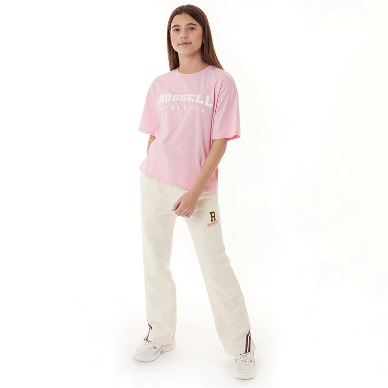 Russell Athletic Girls Oversize T-Shirt Pink Lady