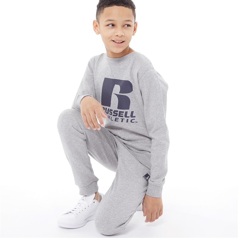Russell Athletic Boys Sweatshirt Vintage Grey Heather