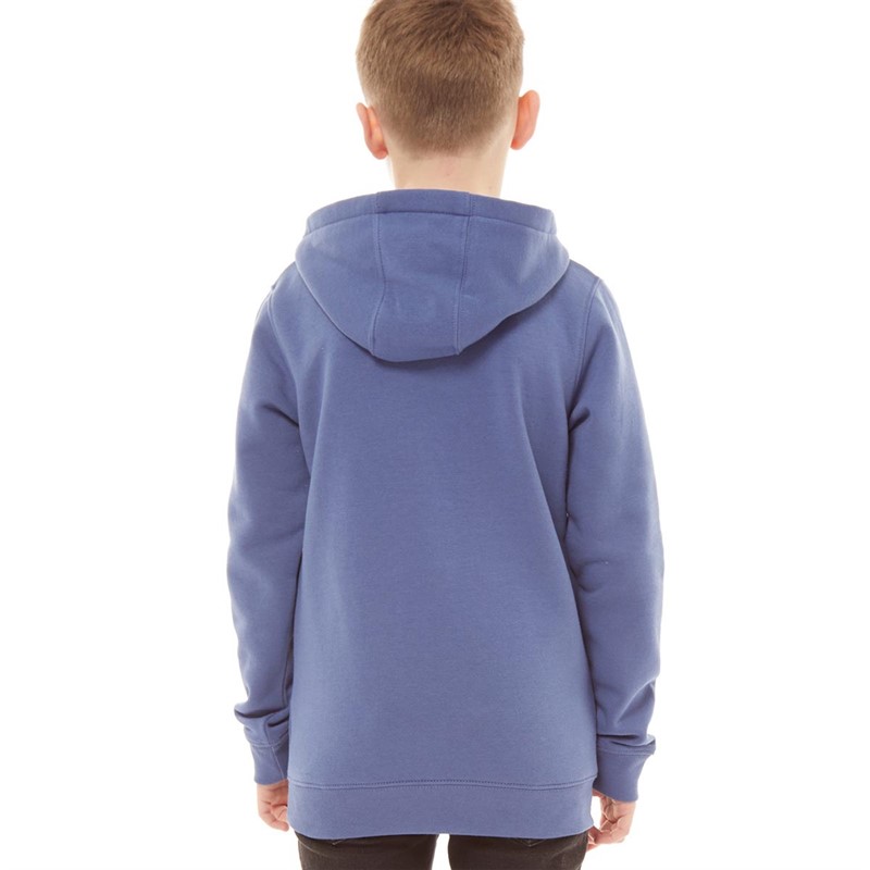 Russell Athletic Boys Logo Hoodie Coastal Fjord