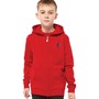 Russell Athletic Boys Zip Through Logo Hoodie Tango Red