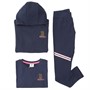 Russell Athletic Girls Hoodie, Leggings And T-Shirt Tracksuit Set Navy Blazer