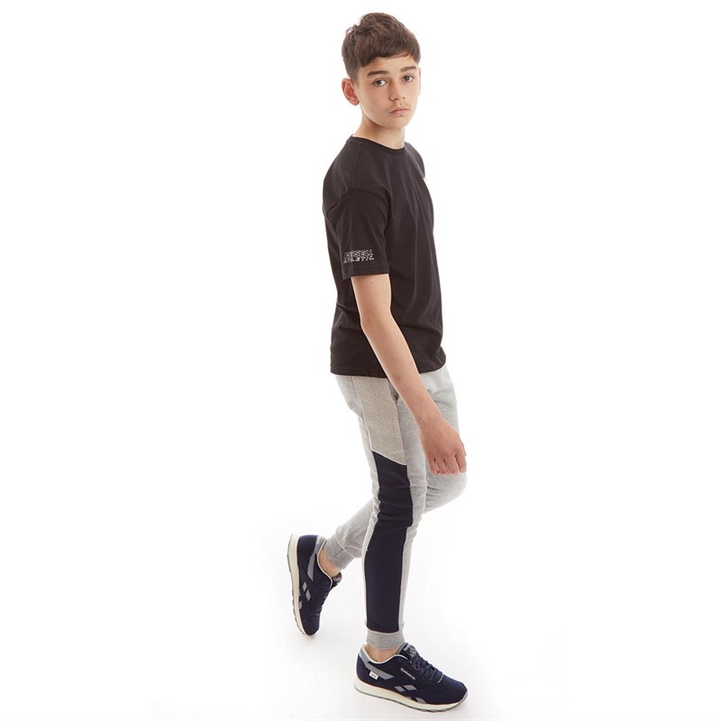 Russell Athletic Boys Silicone Badge T-Shirt Black