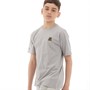 Russell Athletic Boys Silicone Badge T-Shirt Vintage Grey Heather