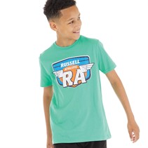 Russell Athletic Boys Wings Crew Neck T-Shirt Turquoise