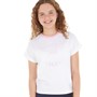Russell Athletic Girls Grown On Sleeve T-Shirt Bright White