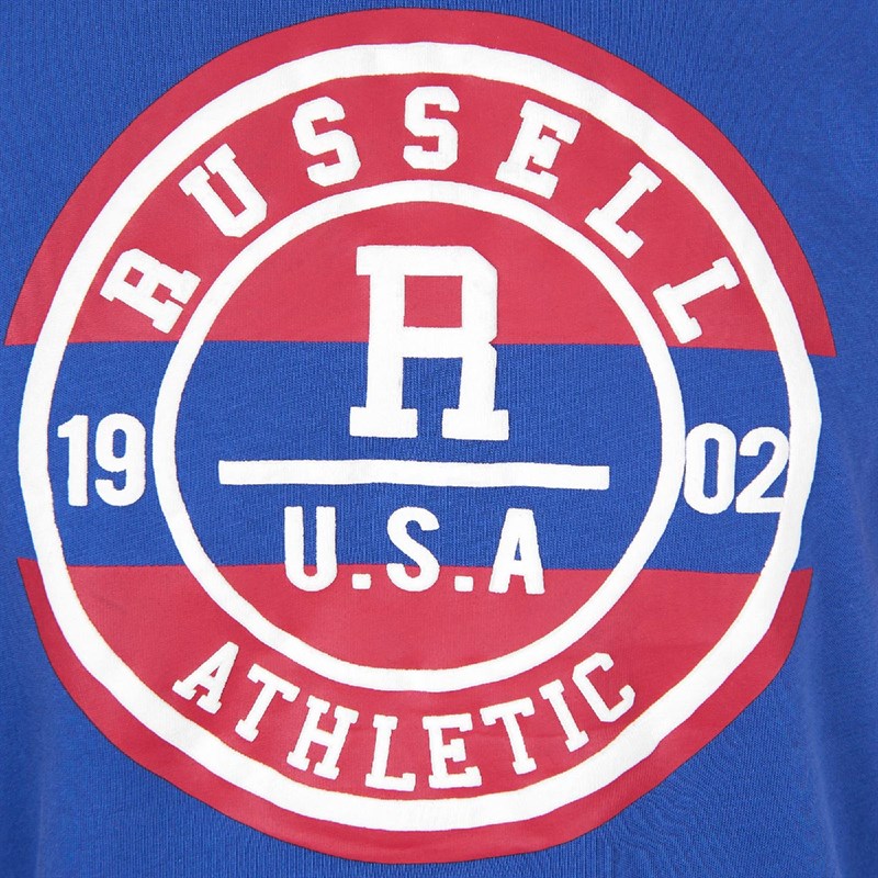 Russell Athletic Tee-Shirt Raglan Junior Bleu