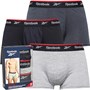 Reebok Boxer Redgrave Performance Trois Pack Homme Noir