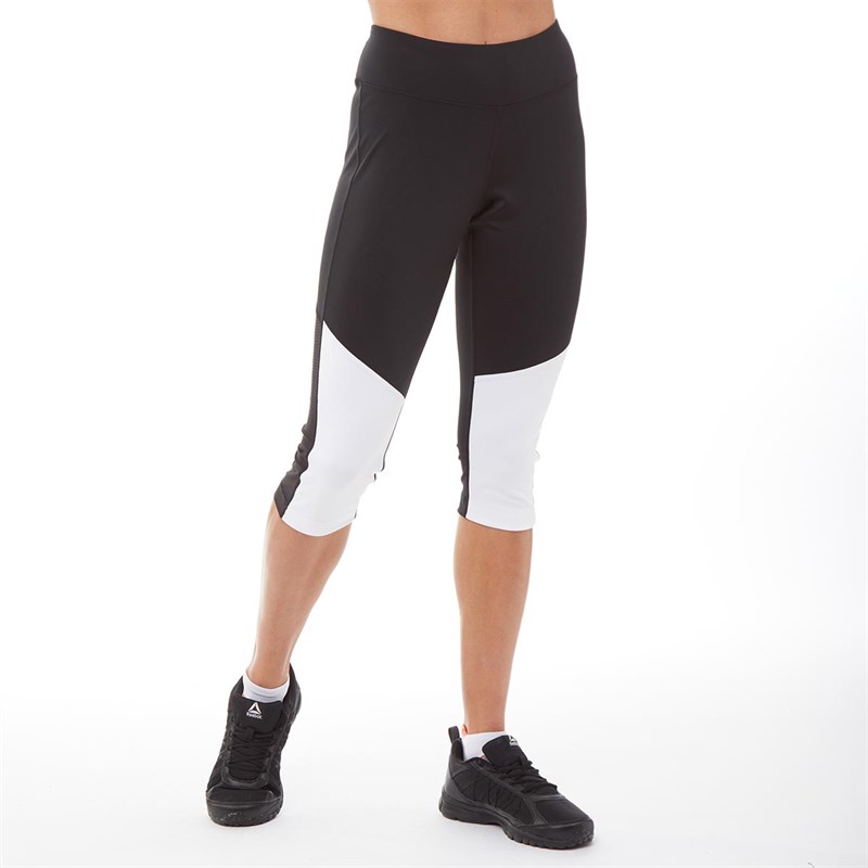 Buy Reebok Womens Workout Ready Capri Tights Black