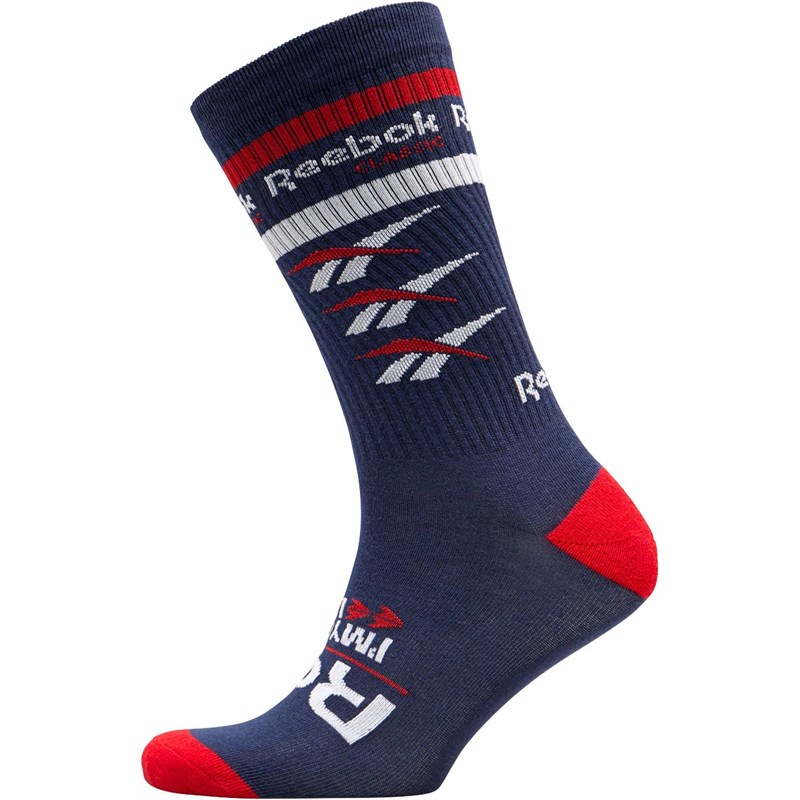 Buy Reebok Classics Vector Graphic Crew Socks Collegiate Navy