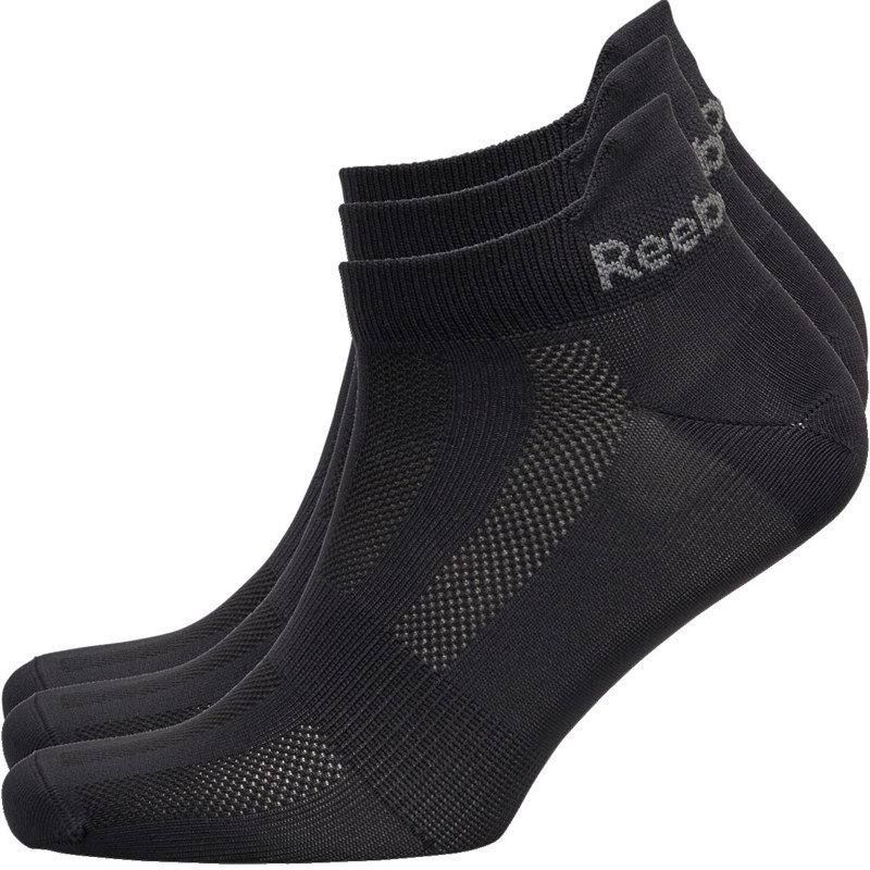 Buy Reebok Womens One Series Three Pack Training Socks Black/Black