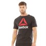 Reebok Męskie Logo s T-Shirt Czarny