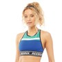 Reebok Womens Meet You There Speedwick Low Impact Sport Bra Cobalt