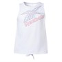 Reebok Junior Tie Back Tank White