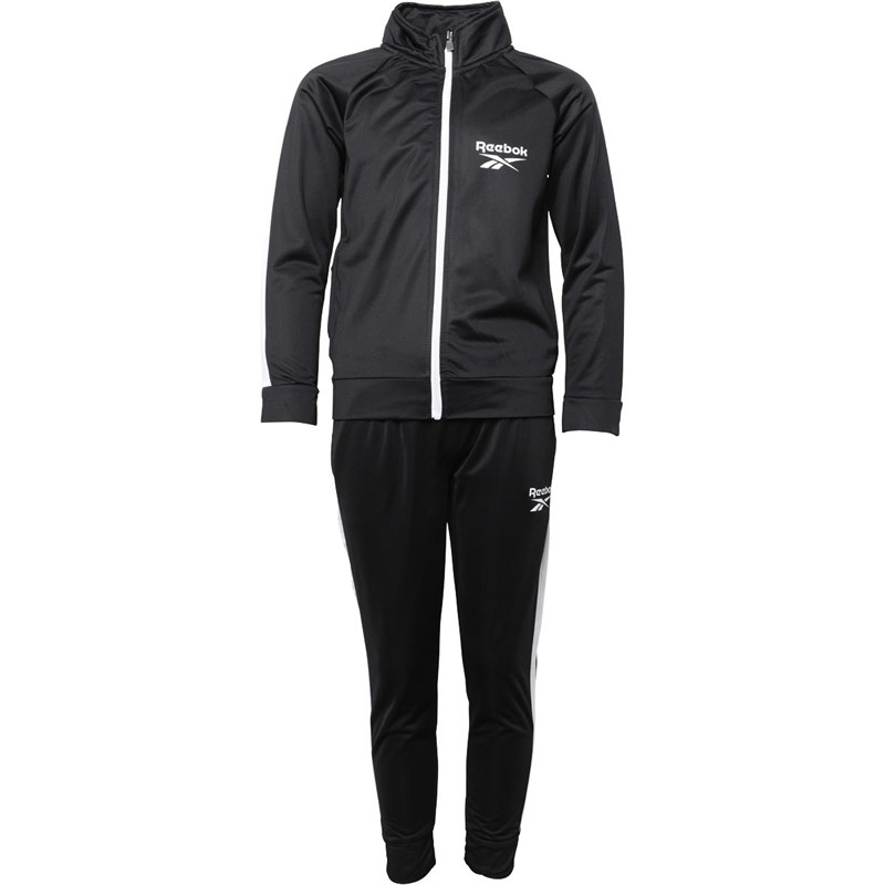 Buy Reebok Junior Signature Poly Tracksuit Black