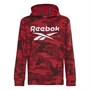 Reebok Junior Vector Camo Hoodie Red Camo