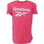 Reebok Classics Childrens Logo Split Colour T-Shirt Shocking Pink