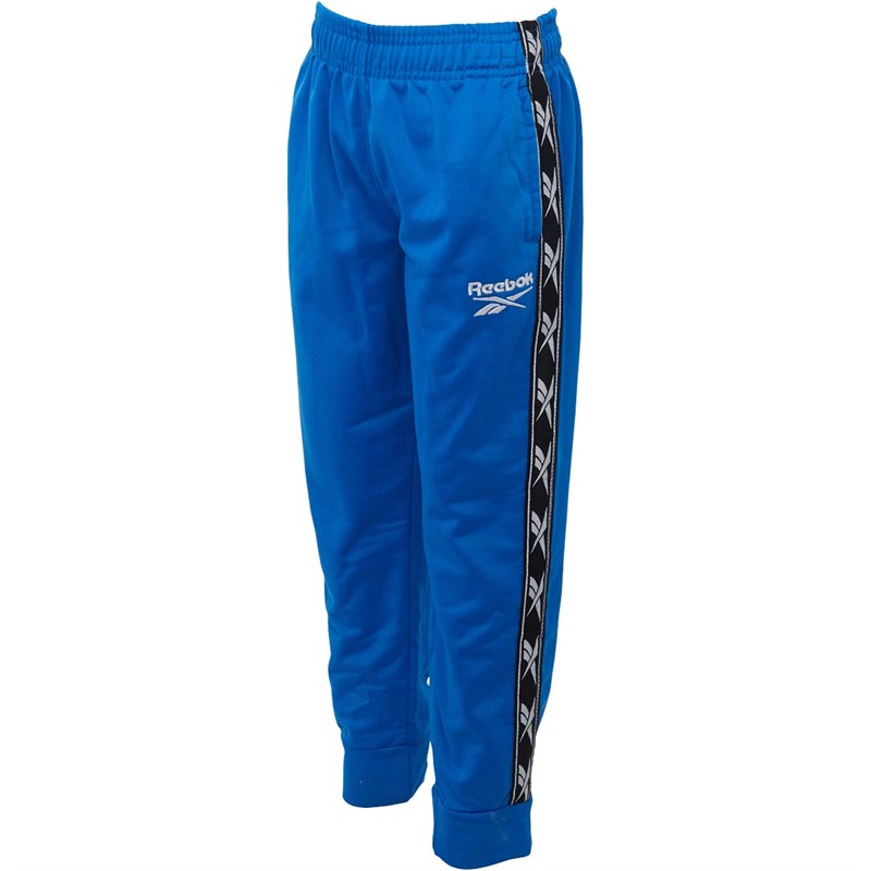 Reebok Junior Repeat Logo Taped Poly Tracksuit Navy