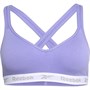 Reebok Damen Cara Moulded Cup Cotton Crop Sports BH Lila