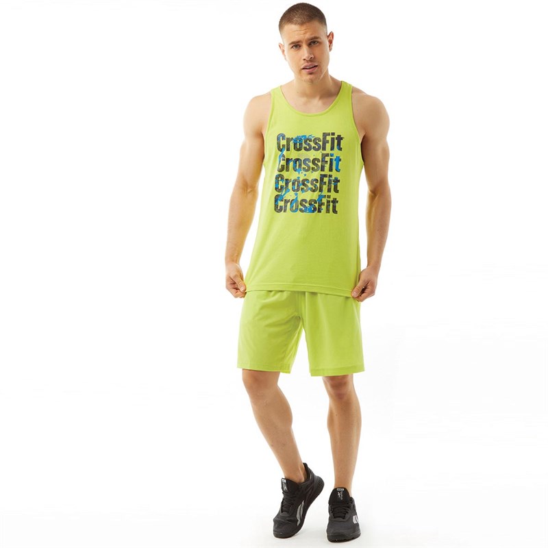 Buy Reebok Mens Reebok CrossFit Austin II Speedwick Shorts Chartreuse