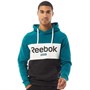 Reebok Mens Training Essentials Linear Logo Hoodie Heritage Teal