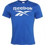 Reebok Mens Graphic Series Stacked Logo T-Shirt Humble Blue