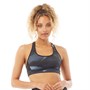 Reebok Damen Run Lux Sport BH Schwarz