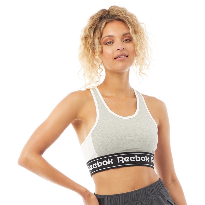 Reebok Brassiere de Sport Essentials Femme Gris