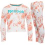 Reebok Kids Cropped Tie Dye Jog Set Fresh Salmon