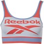Reebok Womens Dilara Performance Seamless Crop Top Grey/Rhodonite