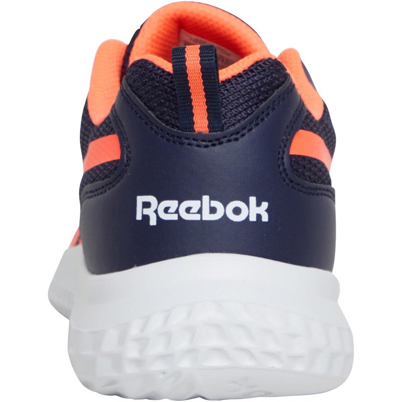 Reebok Kids Rush Runner 3.0 Running Shoes Vector Navy/Orange Flare/White