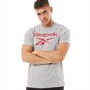 Reebok T-Shirts Graphic Series Reebok Stacked Homme Gris