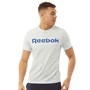 Reebok Mens Graphic Series Linear Logo T-Shirt Glacier Blue