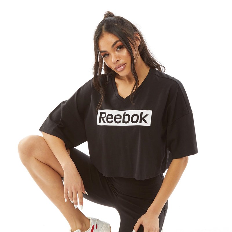 Reebok Damen Training Essentials T-Shirts Schwarz