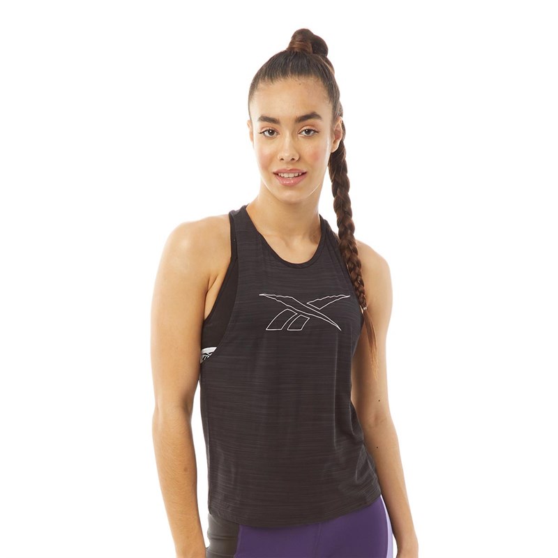 Reebok Womens Workout Ready Activchill Tank Top Black