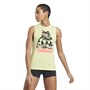 Reebok Womens Gritty Kitty Graphic Training Tank Semi Energy Glow