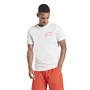 Reebok Herren Deadlift Graphic Logo T-Shirts Weiß