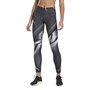 Reebok Womens Meet You There Printed Speedwick Training Tight Leggings Black